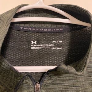 Under armour UA 1/4 zip long sleeve thread borne mens larger long sleeve shirt